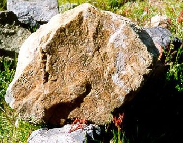 Etchings Carved into Rock